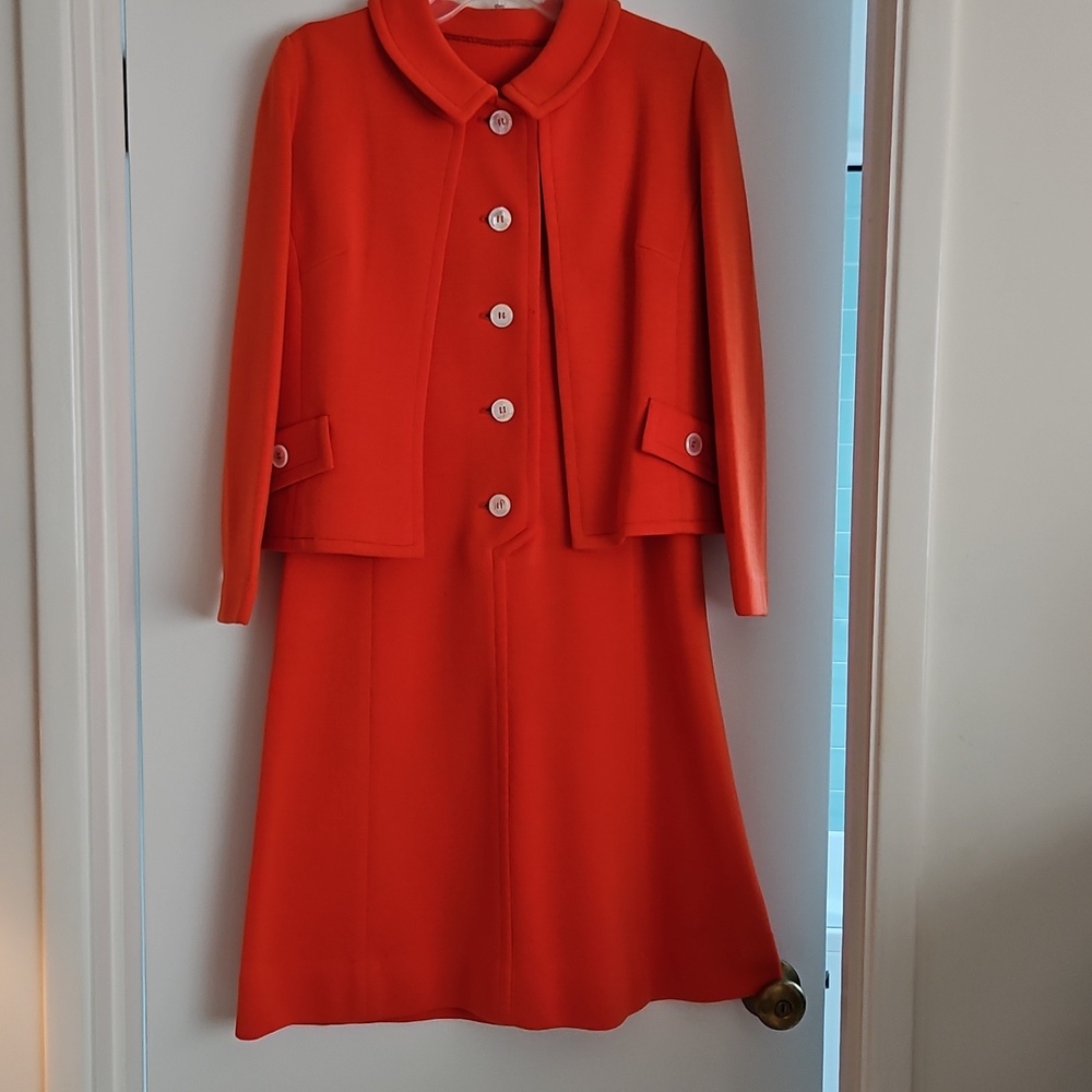 Rare 1960s Kimberly Knits dress & jacket, SM